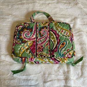 Vera Bradley Green and Purple Paisley Travel Bag